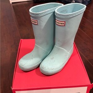 Hunter Aqua Blue Waterproof Boots